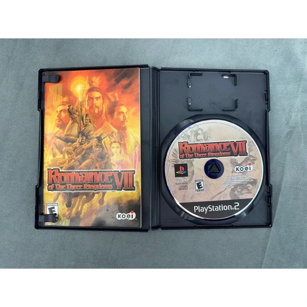 Romance of the Three Kingdoms VII Sony PS2 Blue Disc RPG Manual Complete